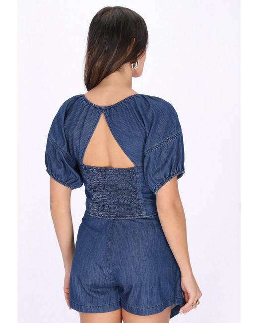 faina Blue Bluse
