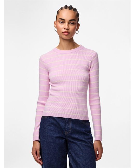 Pieces Pink Pullover