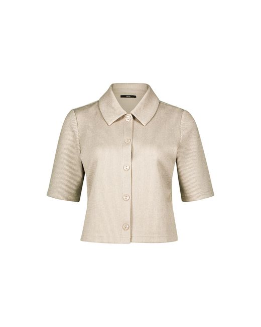 Zero Natural Bluse Gestreift Mit Knopfleiste