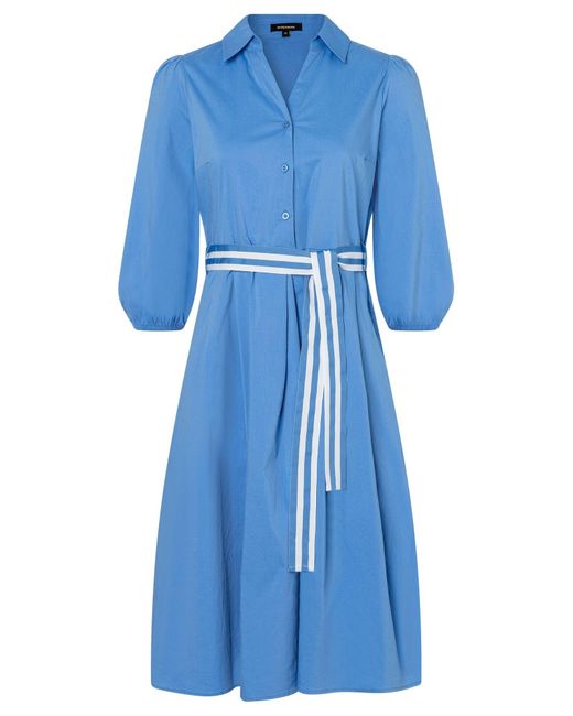 MORE&MORE Blue Blusenkleid 'Poplin Dress'
