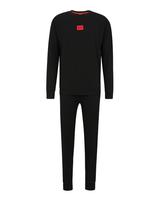 HUGO Pyjama Galaxy in Black für Herren