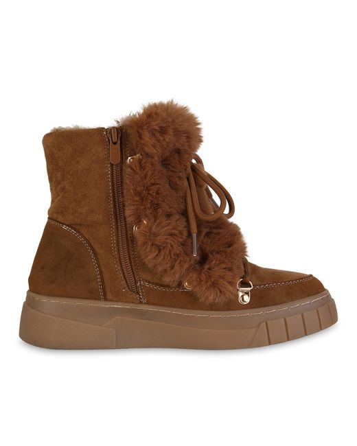 VAN HILL Brown Snowboots 'Chloe'