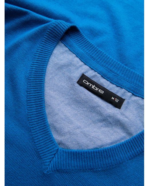 Ombre Pullover in Blue für Herren
