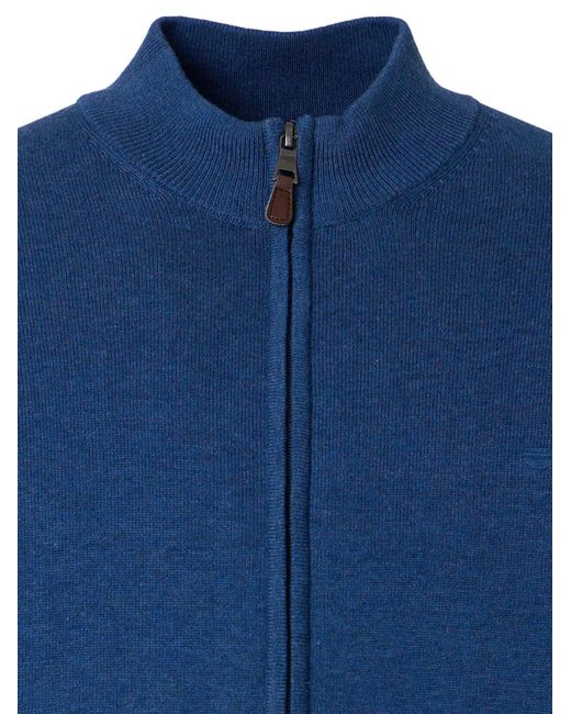 Redmond Strickjacke Basic in Blue für Herren