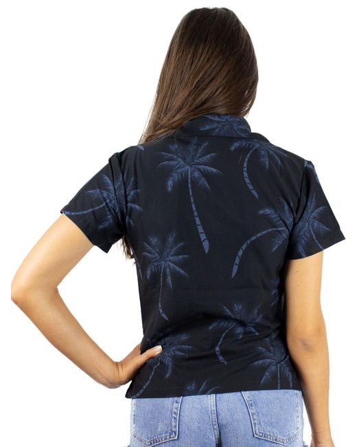 King Kameha Blue Bluse Palmshadow