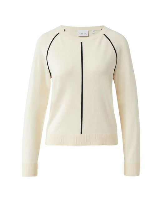 Comma, White Pullover
