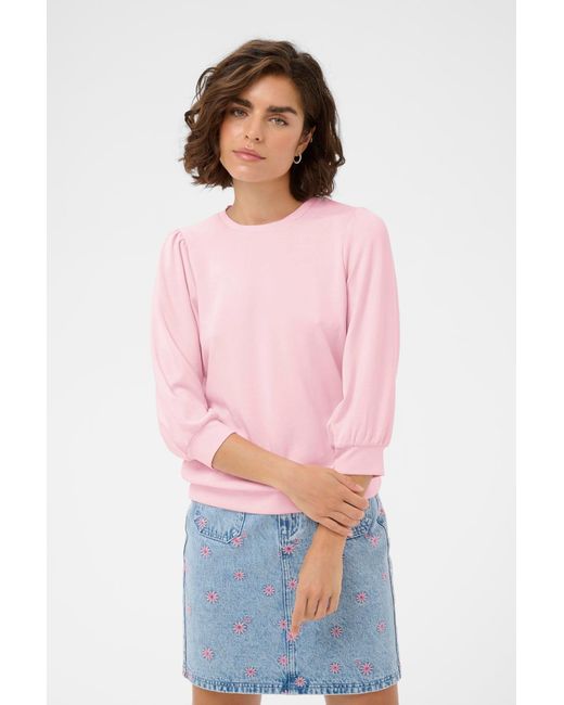 Kaffe Pink Sweatshirt Kaannie