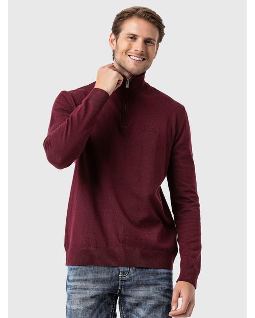 Cipo & Baxx Pullover in Red für Herren