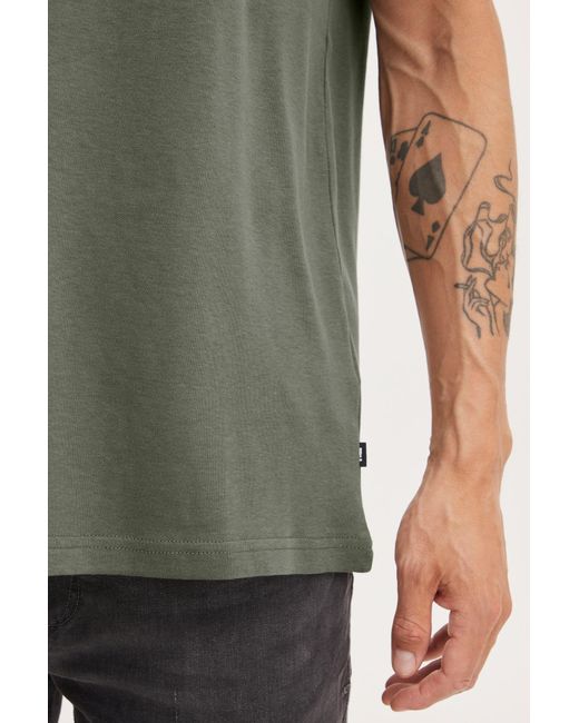 Solid T-Shirt Danton in Green für Herren