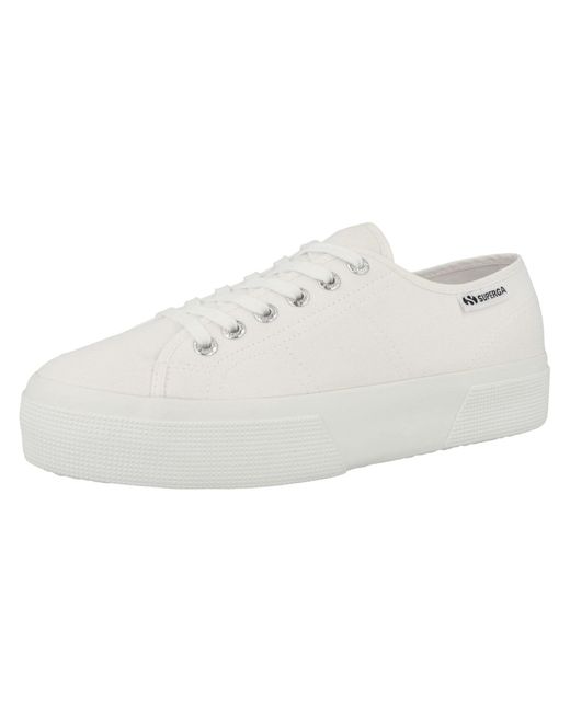 Superga White Sneaker '3740 Platform Leggera