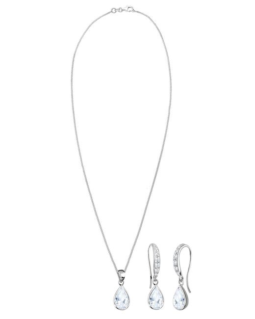 Elli Jewelry White Schmuckset