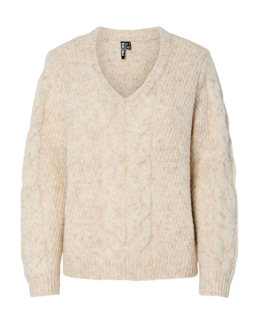 Pieces Natural Pullover Pcnina