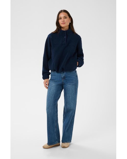 Kaffe Blue Pullover Kaally