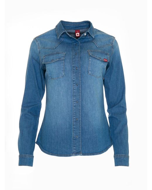 Big Star Blue Bluse 'Norra'
