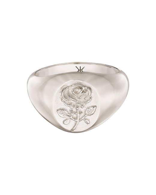 Kuzzoi Ring Rose in White für Herren