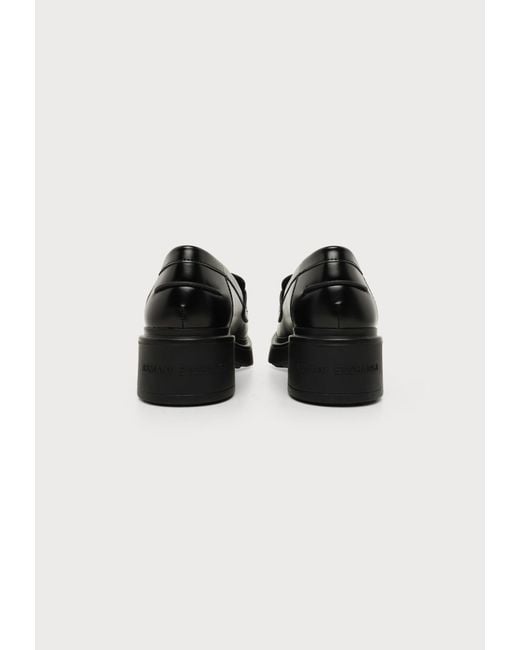 ARMANI EXCHANGE Black Slipper