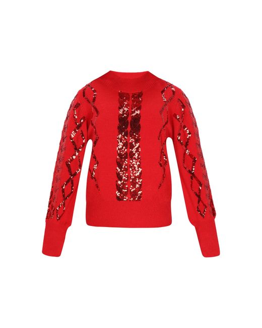 faina Red Pullover