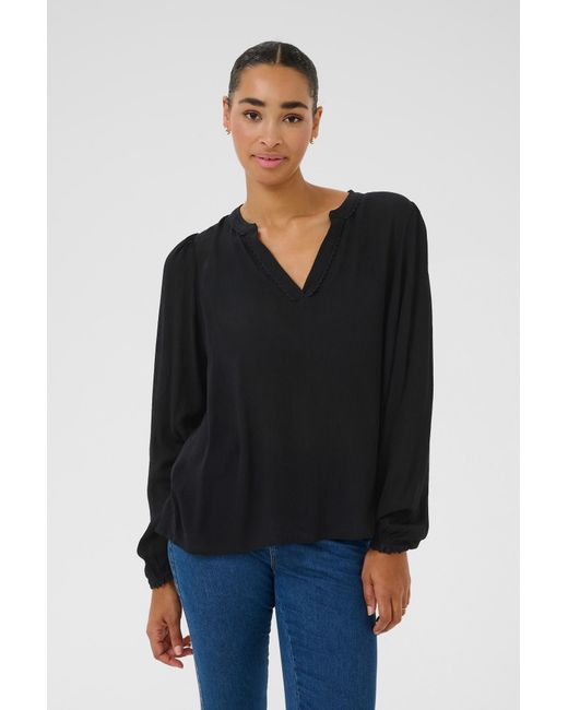 Kaffe Black Bluse Kano