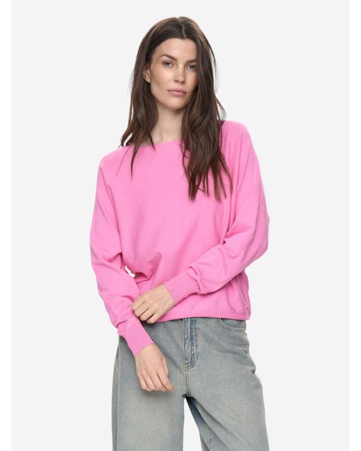 Numph Pink Langarmpullover Nudaya Pullover