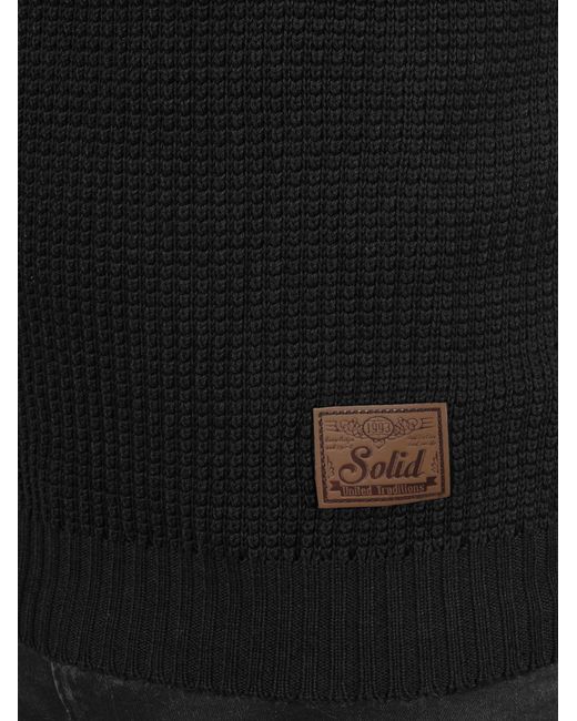 Solid Pullover Terrance in Black für Herren