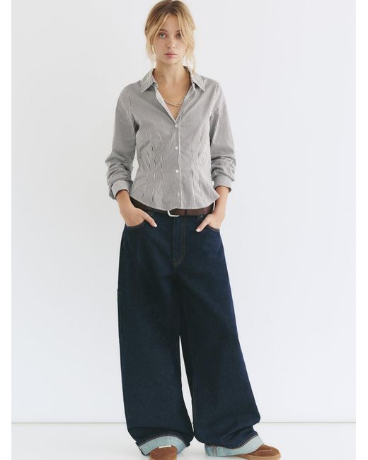 Pull&Bear Gray Bluse