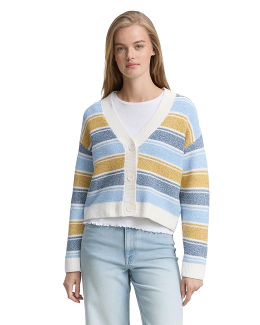 Tom Tailor White Strickjacke