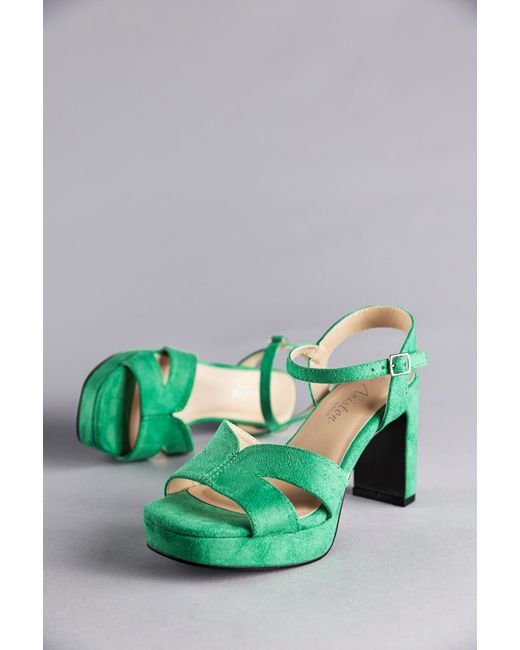 Aniston Green Sandale