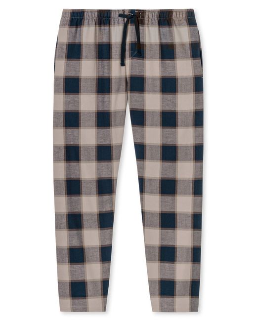 Schiesser Pyjama Selected Premium Warming in Black für Herren