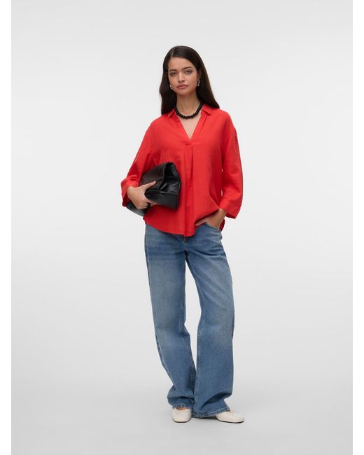 Vero Moda Red Bluse 'Linn'