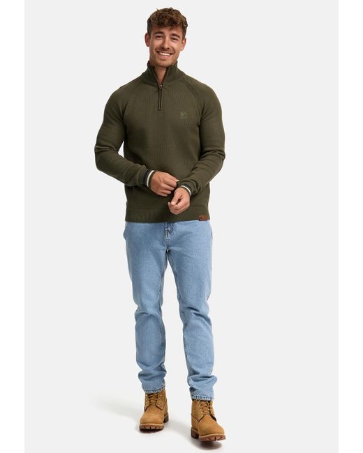 INDICODE Pullover Swift in Green für Herren
