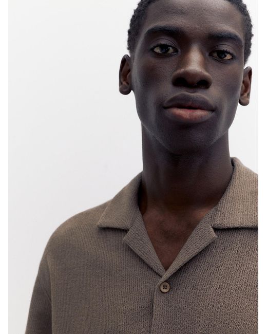 Pull&Bear Hemd in Gray für Herren