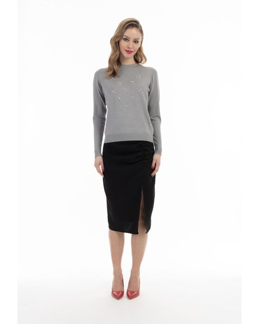 faina Gray Pullover