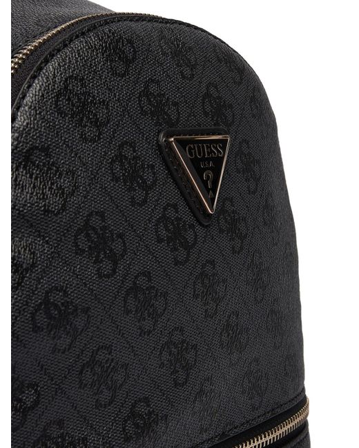 Guess Black Rucksack Adjustable Strap Backpack With