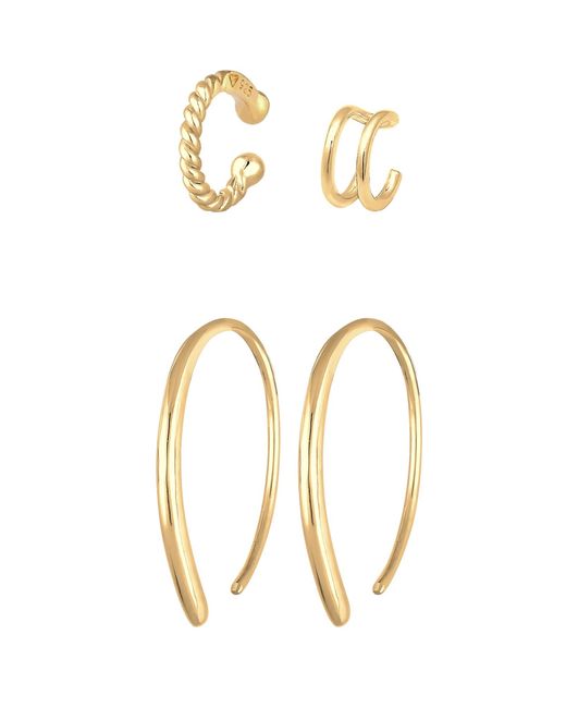 Elli Jewelry Metallic Ohrring-Set