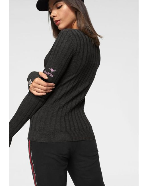 Kangaroos Black Pullover