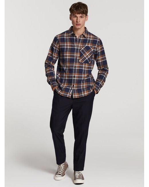 Shiwi Hemd Luke in Blue für Herren