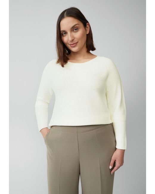 s.Oliver CURVE White Pullover