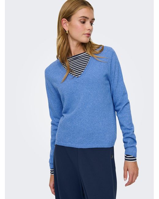 ONLY Blue Pullover Onlloyal