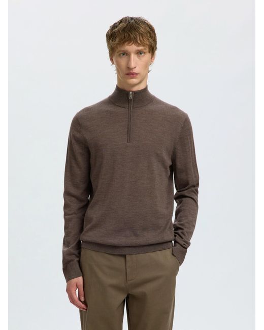 SELECTED Pullover Slhtray in Brown für Herren