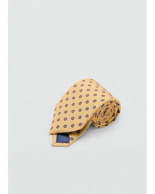 Mango Krawatte Retro in White für Herren