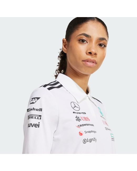 Adidas Originals White Funktionsshirt Mercedes