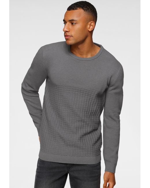 Bruno Banani Pullover in Gray für Herren