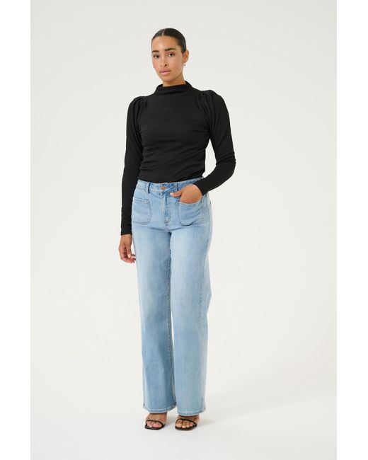 Kaffe Black Bluse Ka Robin