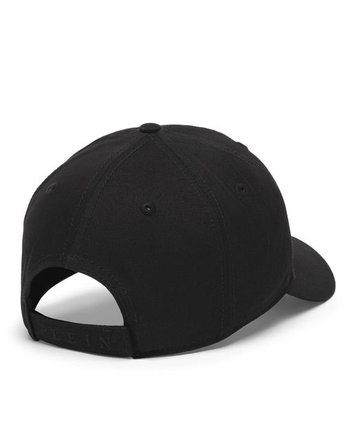 Philipp Plein Cap Skull&Bones in Black für Herren