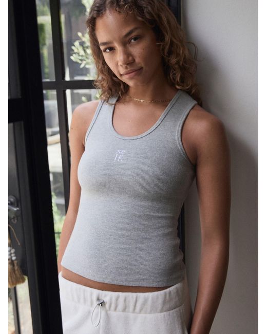 Self Gray Top