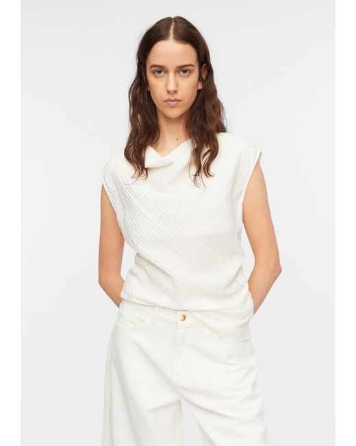 Comma, White Bluse