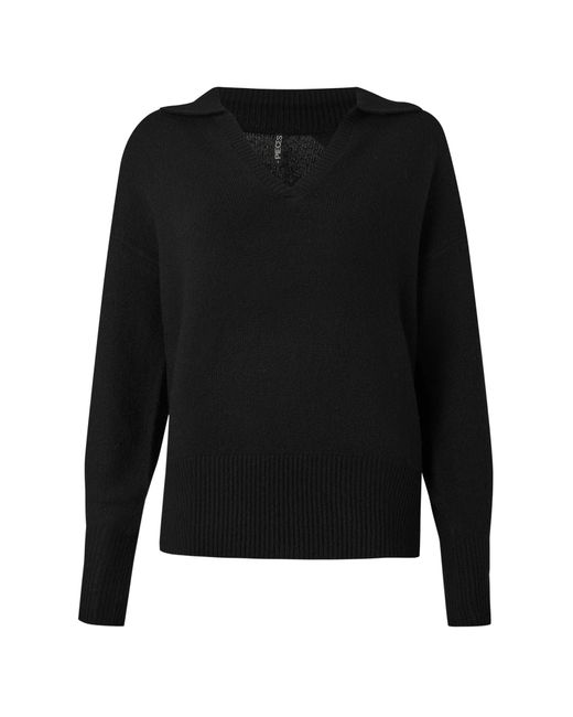Pieces Black Pullover Pcmalou