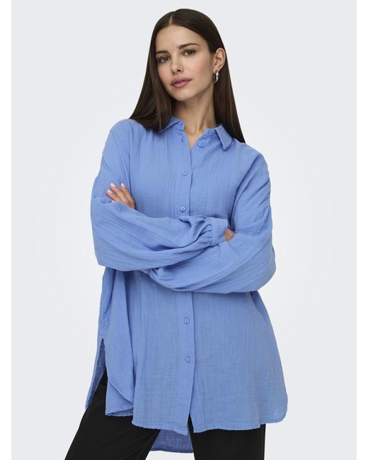 ONLY Blue Bluse 'Onlthyra'