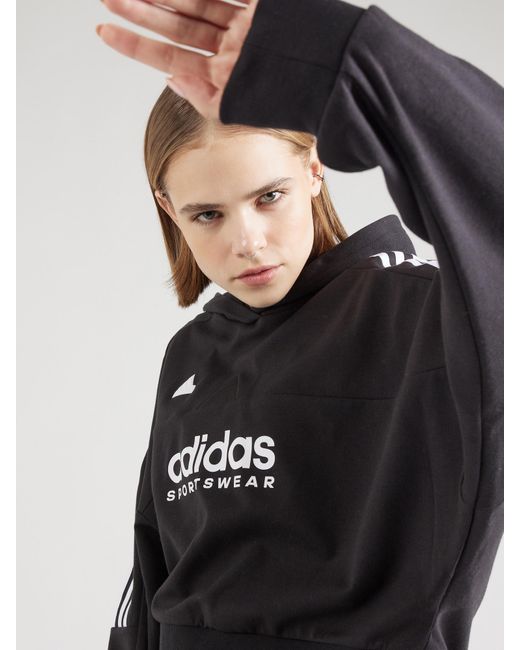Adidas Black Sportsweatshirt 'tiro'