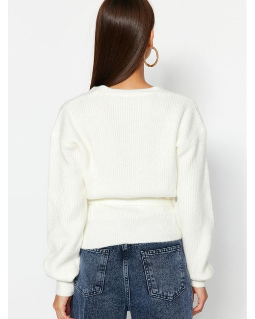 Trendyol White Pullover